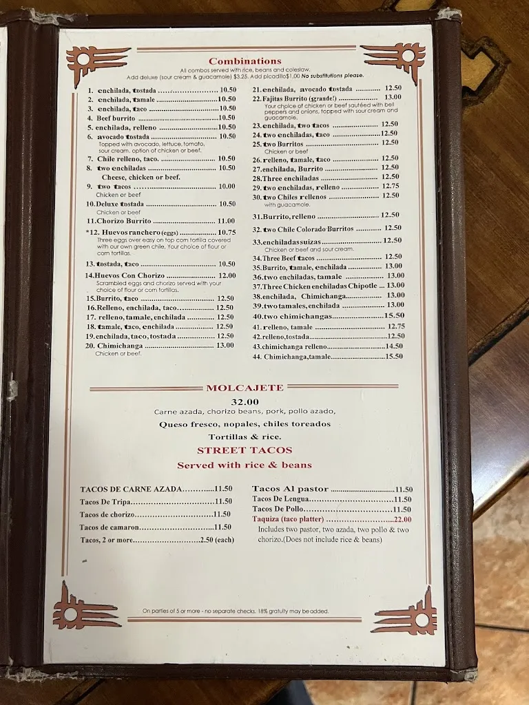 Menu_Fuego Azteca_Erie, CO_image_old_3