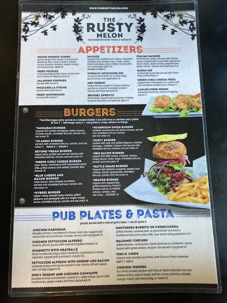 Menu_The Rusty Melon_Erie, CO_image_old_3