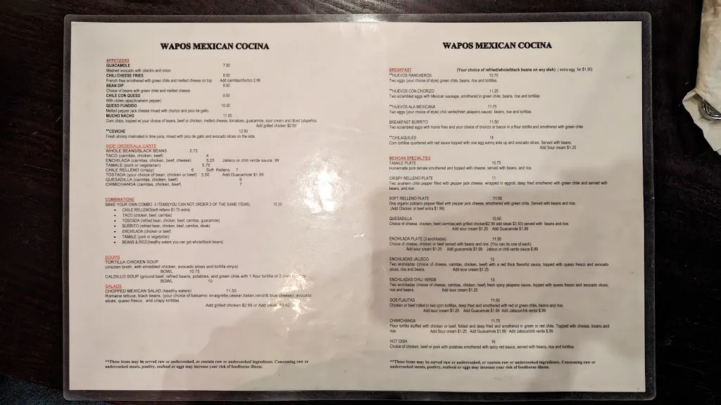 Menu_Wapos_Erie, CO_image_old_1
