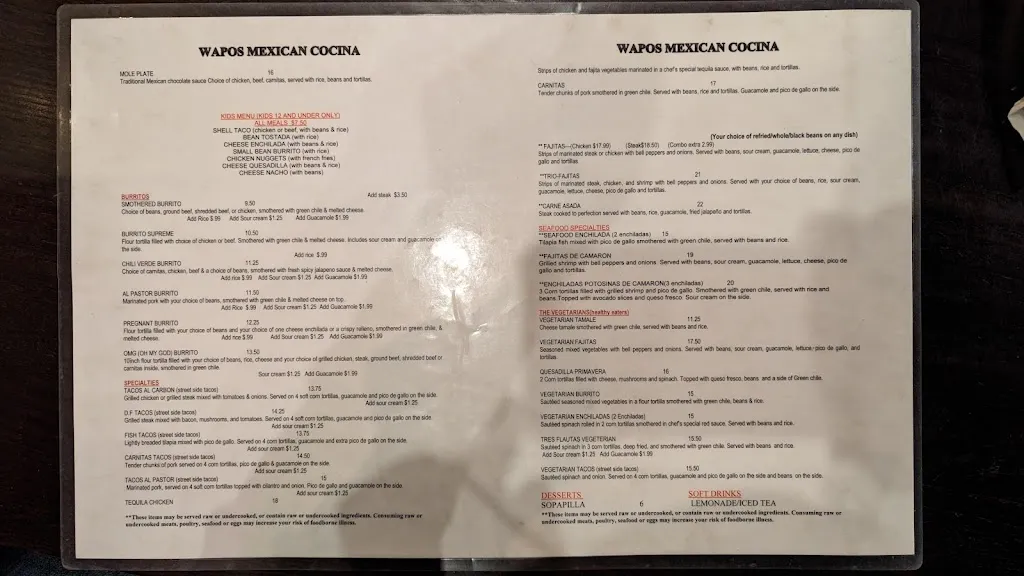 Menu_Wapos_Erie, CO_image_old_2