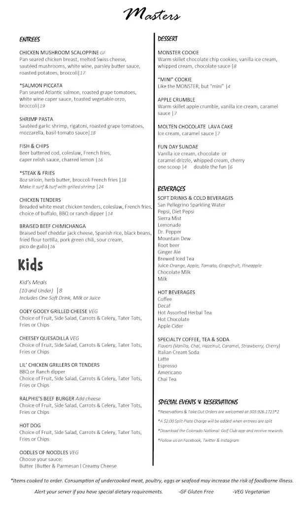 Menu_Masters Restaurant_Erie, CO_image_old_2