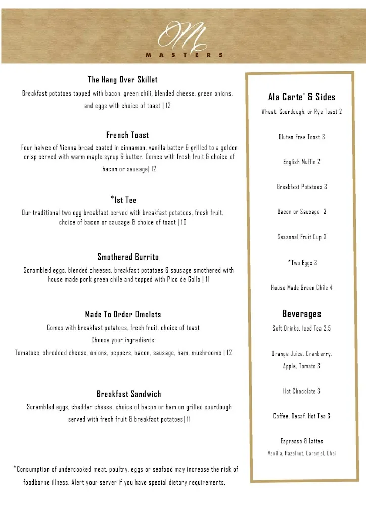 Menu_Masters Restaurant_Erie, CO_image_old_3