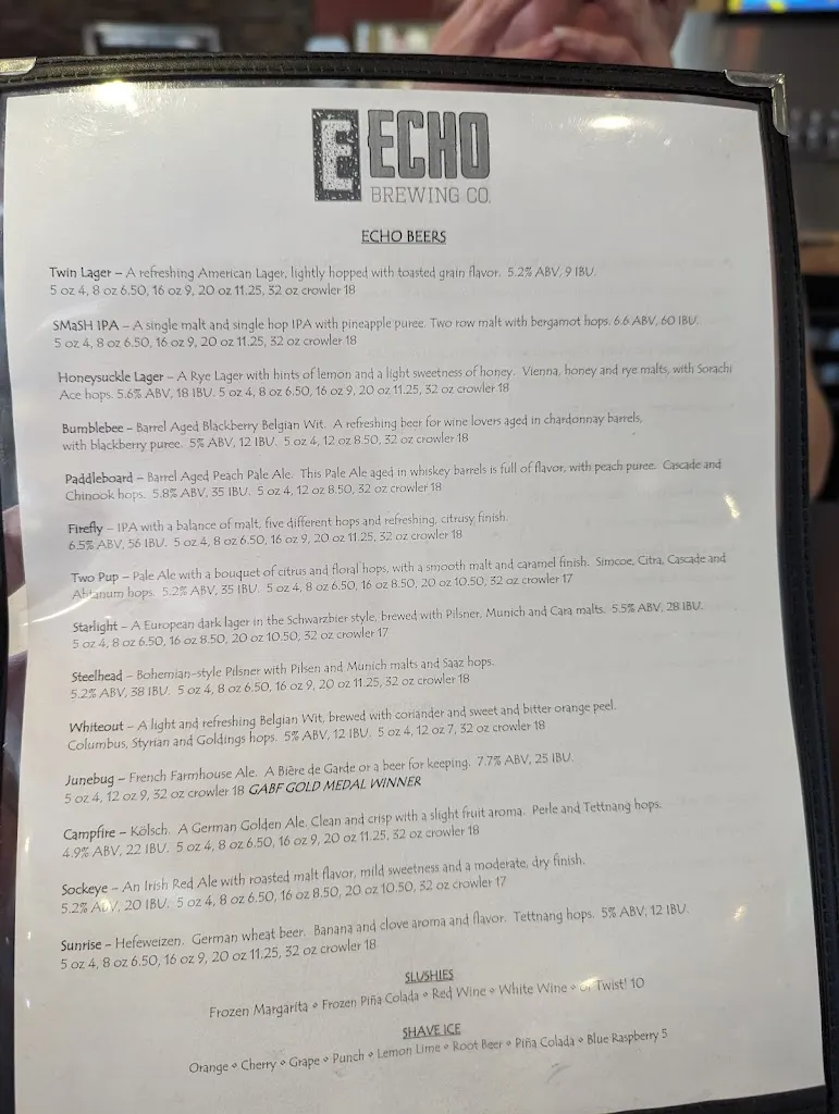 Menu_Echo Brewing and Pizzeria_Erie, CO_image_old_2