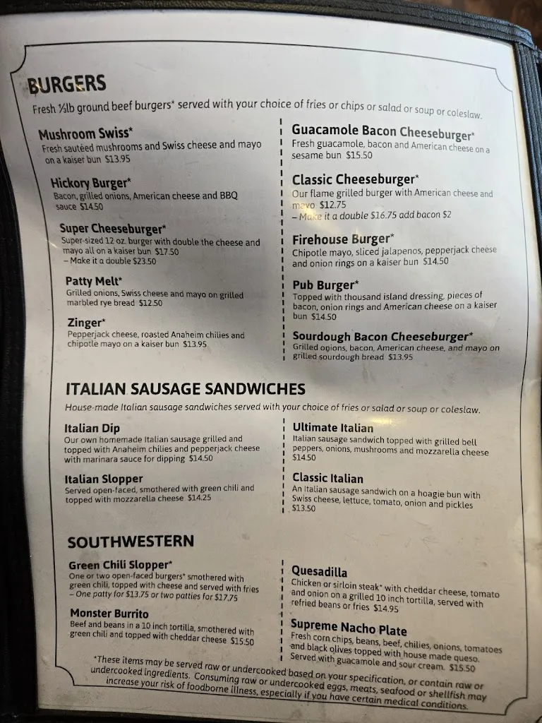 Menu_Tamarack Grill_Fowler, CO_image_old_1