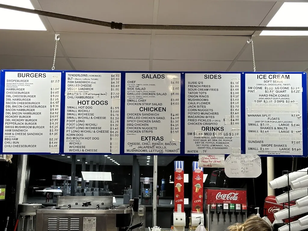 Menu_Swope's Drive-In_Rich Hill, MO_image_old_2
