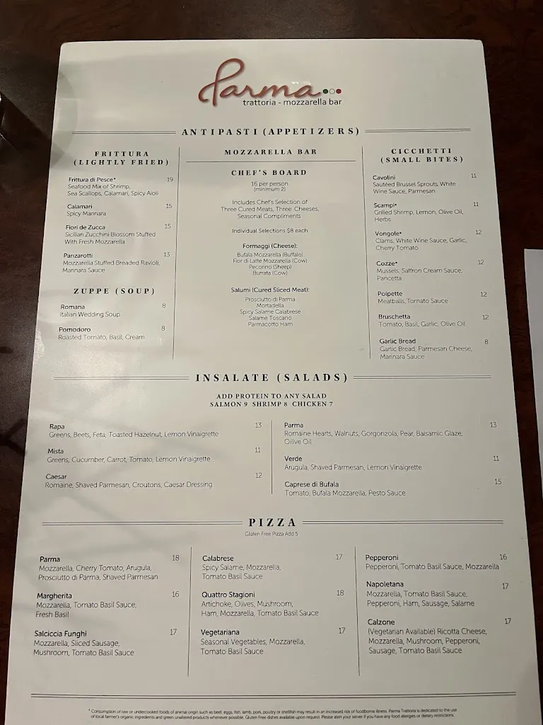 Menu_Parma Trattoria & Mozzarella Bar_Louisville, CO_image_old_2