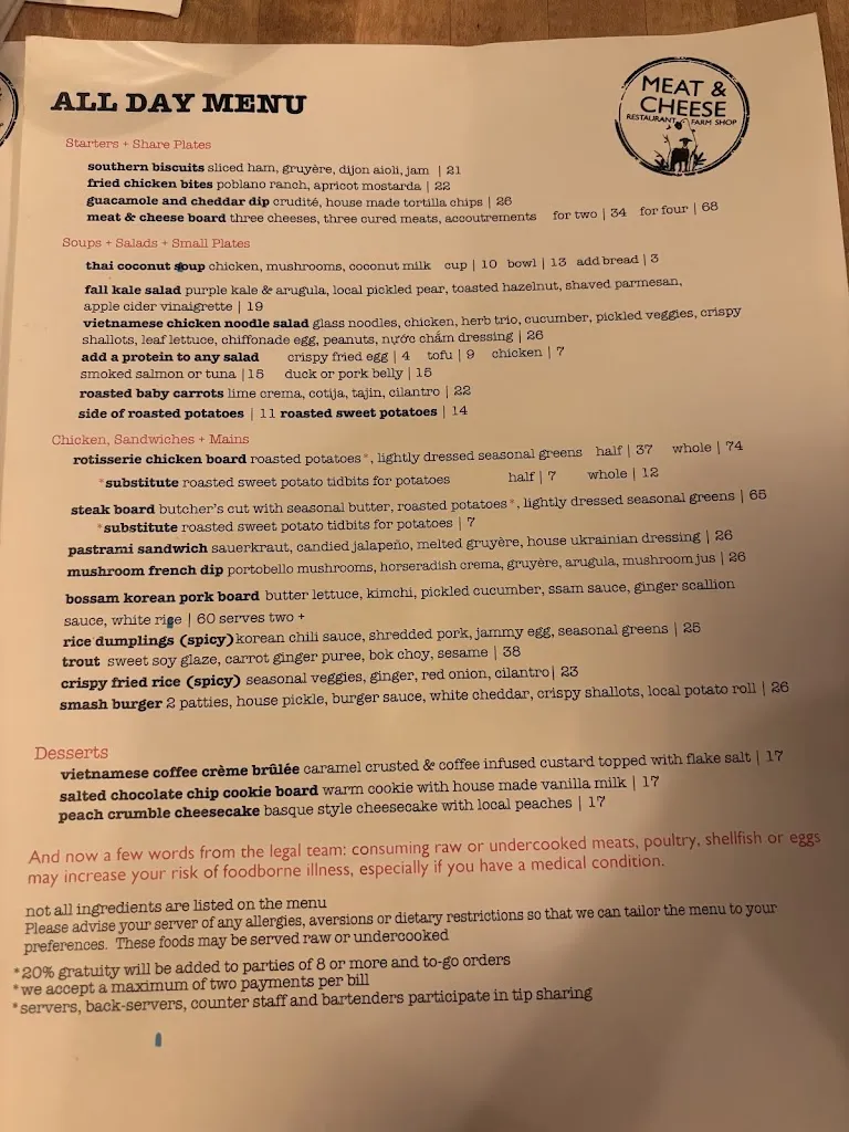 Menu_Meat & Cheese Restaurant and Farm Shop_Aspen, CO_image_old_3