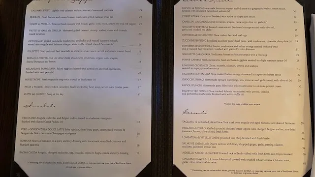 Menu_Campo De Fiori_Aspen, CO_image_old_1