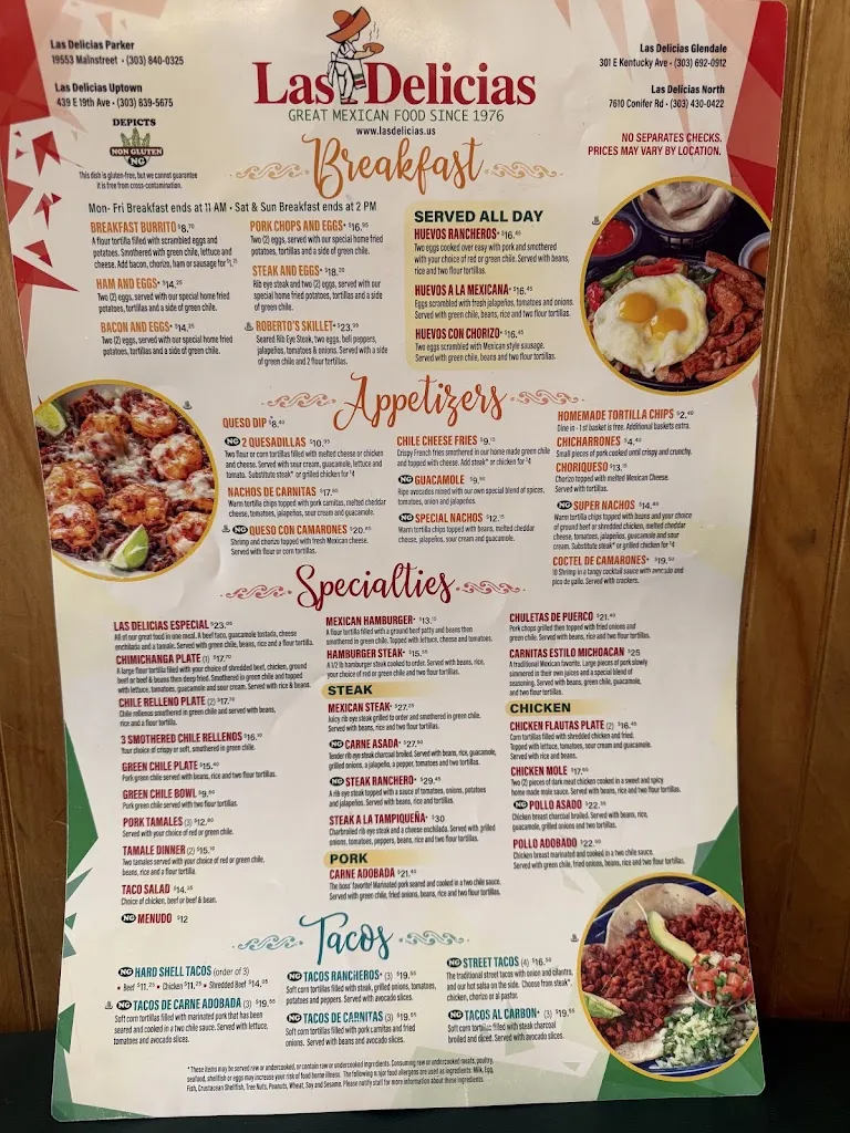 Menu_Las Delicias North_Denver, CO_image_old_1