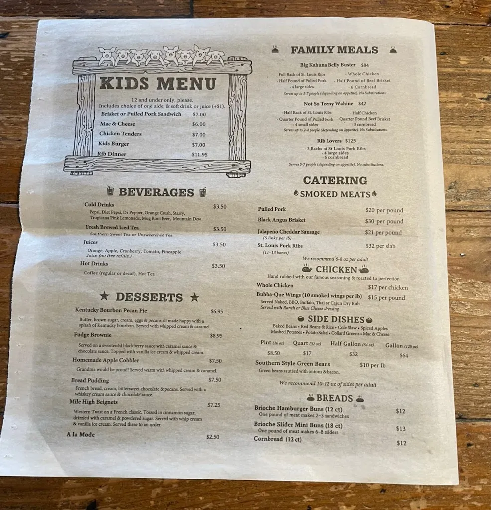 Menu_Smokin' Dave's BBQ - DENVER_Denver, CO_image_old_1