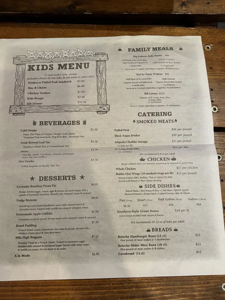 Menu_Smokin' Dave's BBQ - DENVER_Denver, CO_image_old_2