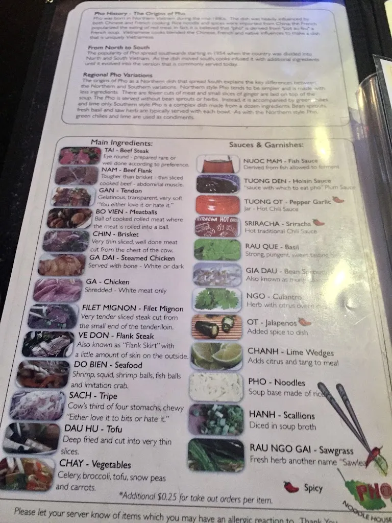 Menu_Phở 95_Centennial, CO_image_old_2