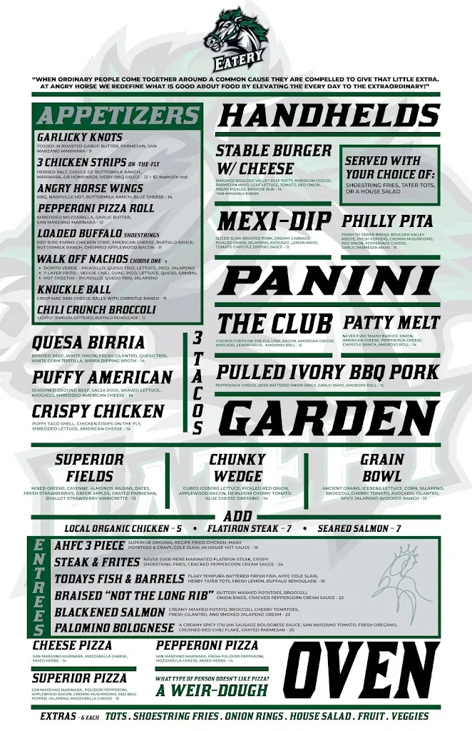 Menu_The Stable Bar & Grill_Superior, CO_image_old_3