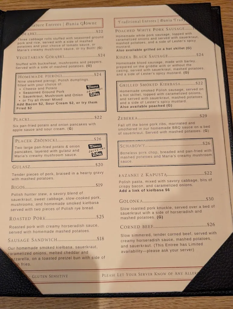 Menu_Cracovia Polish-American Restaurant & Bar_Westminster, CO_image_old_2