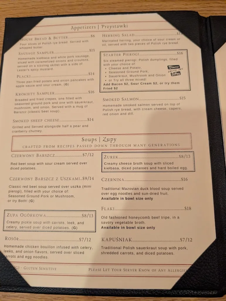 Menu_Cracovia Polish-American Restaurant & Bar_Westminster, CO_image_old_3