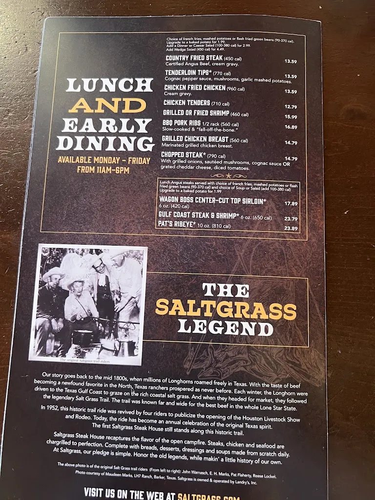 Menu_Saltgrass Steak House_Westminster, CO_image_old_2