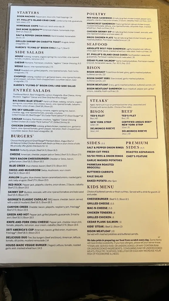 Menu_Ted's Montana Grill_Westminster, CO_image_old_2