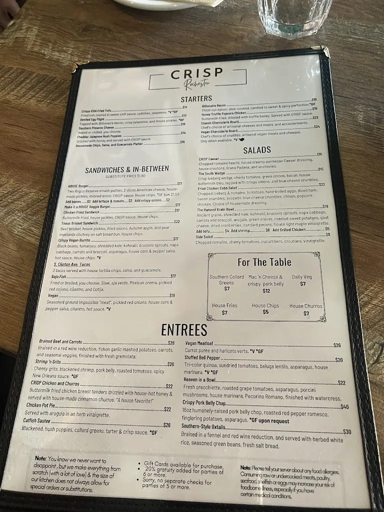 Menu_CRISP Rochester_Rochester, NY_image_old_1
