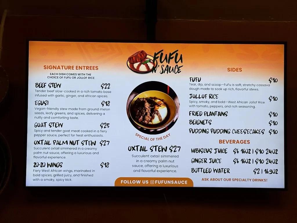 Menu_FUFU N' SAUCE_University City, MO_image_old_2