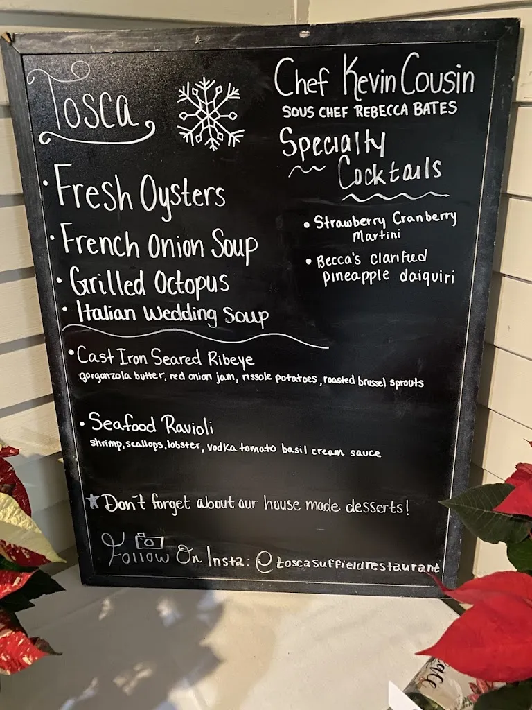 Menu_Tosca Restaurant_Suffield, CT_image_old_1