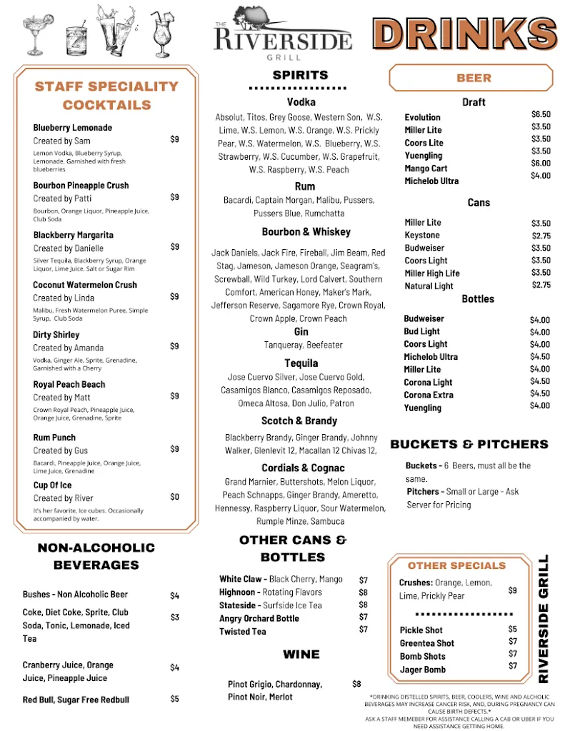Menu_The Riverside Grill_Millsboro, DE_image_old_2