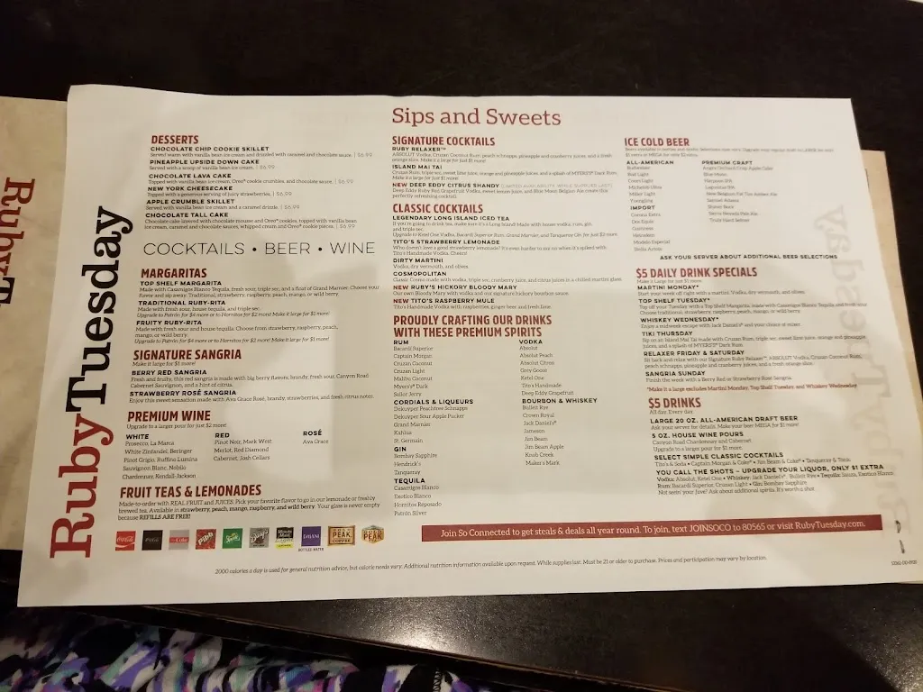 Menu_Ruby Tuesday_Middletown, DE_image_old_2