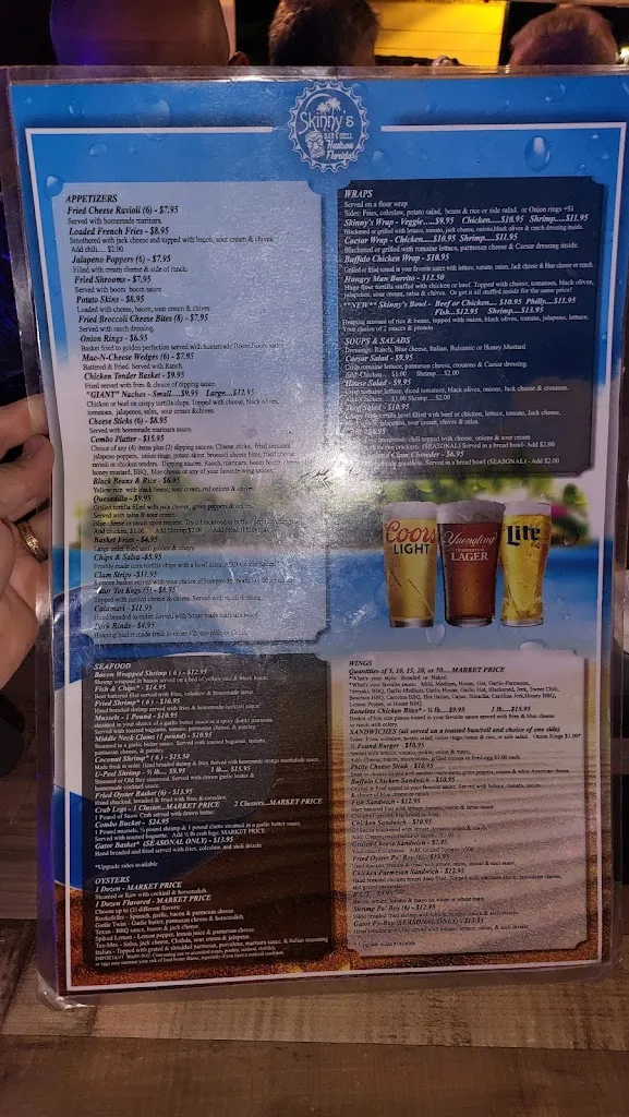 Menu_Skinny's Bar & Grill_Hudson, FL_image_old_2