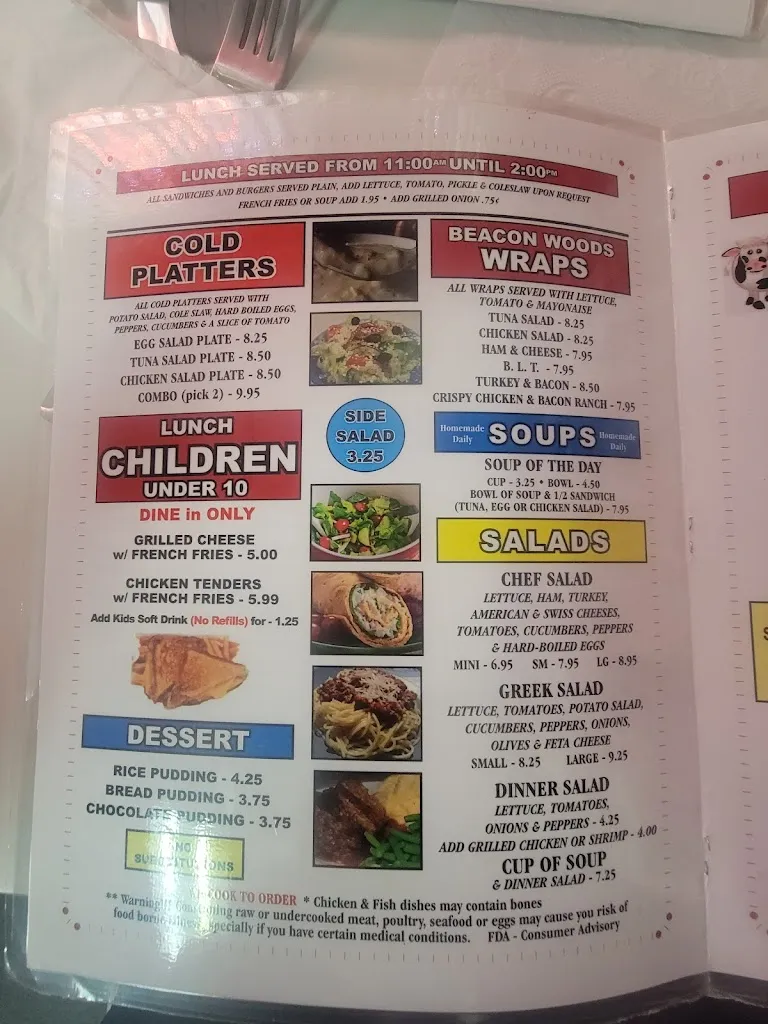 Menu_Beacon Wood's Family Restaurant_Hudson, FL_image_old_1