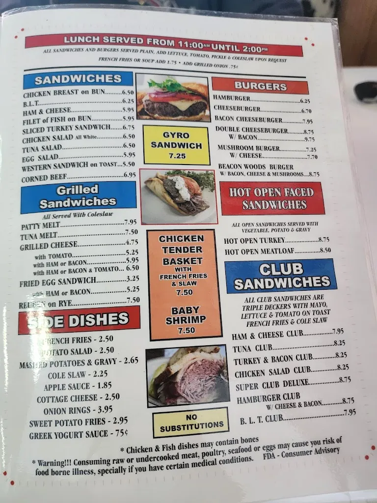 Menu_Beacon Wood's Family Restaurant_Hudson, FL_image_old_3
