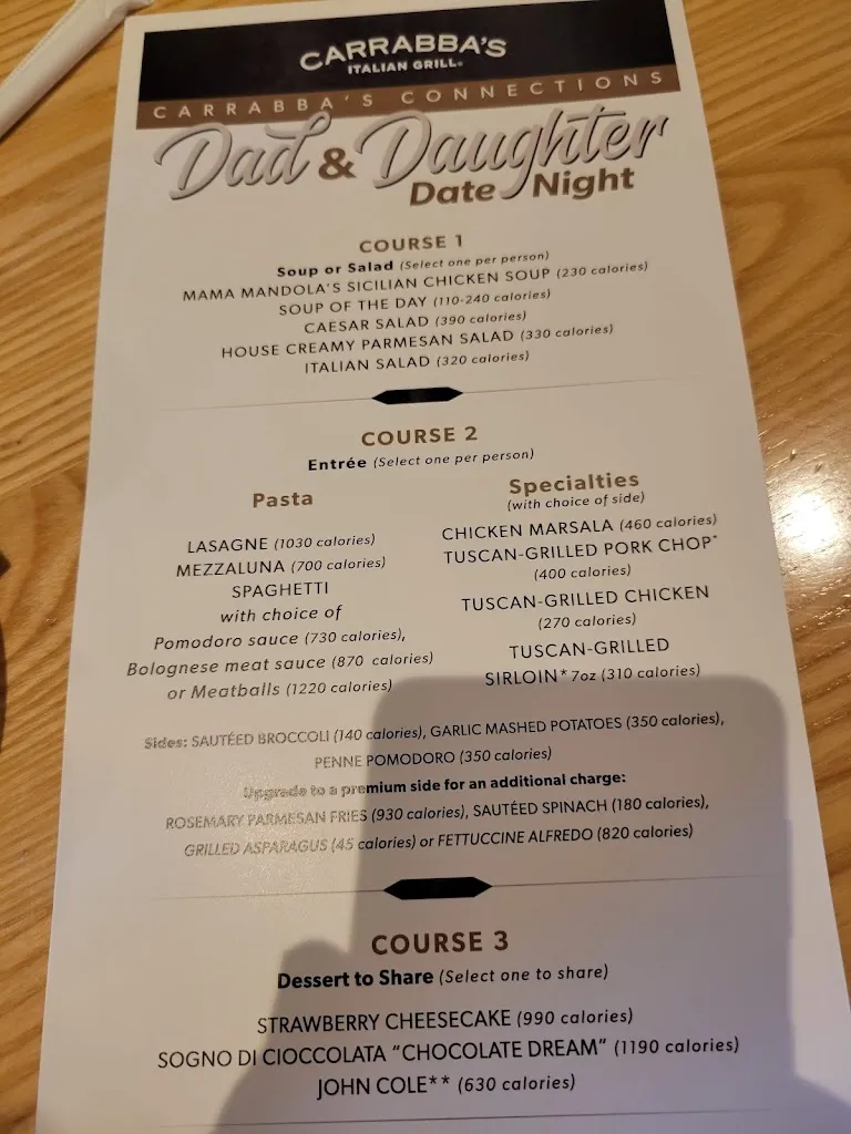 Menu_Carrabba's Italian Grill_Port Richey, FL_image_old_1