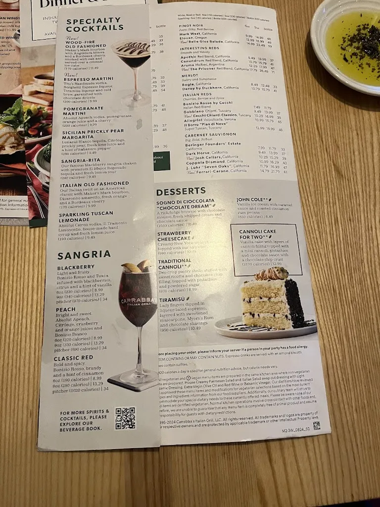 Menu_Carrabba's Italian Grill_Port Richey, FL_image_old_2
