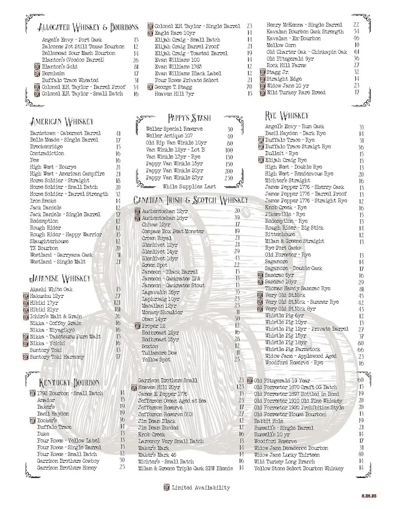 Menu_Voodoo Bayou_Orlando, FL_image_old_2