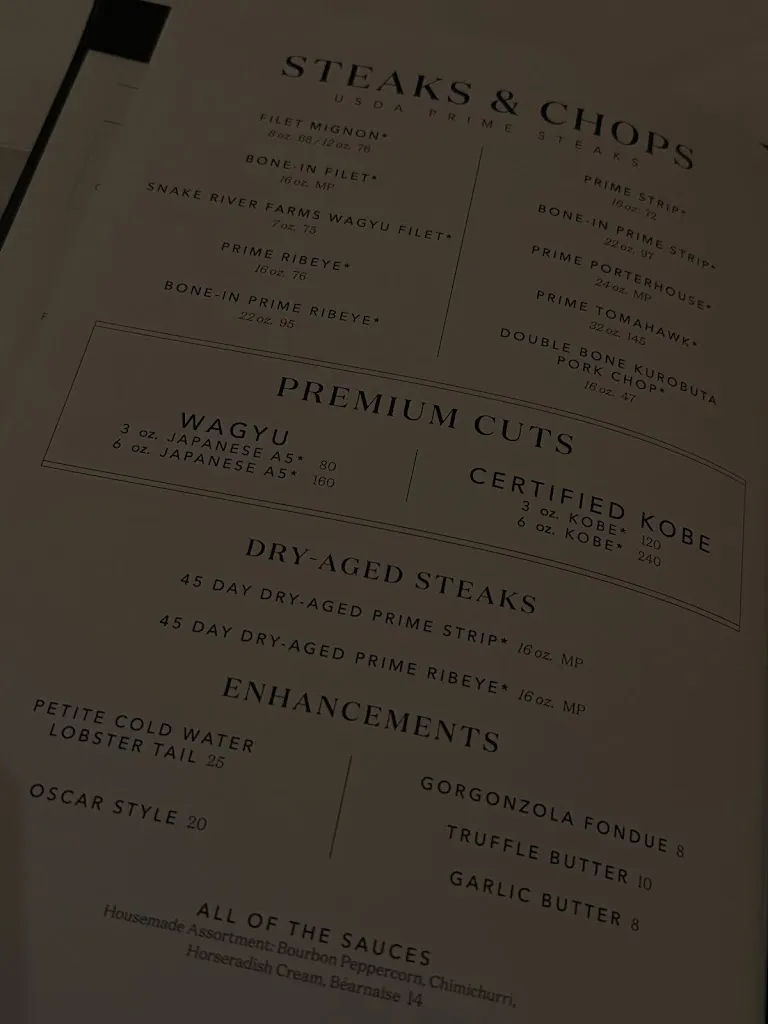 Menu_Del Frisco's Double Eagle Steakhouse_Orlando, FL_image_old_1