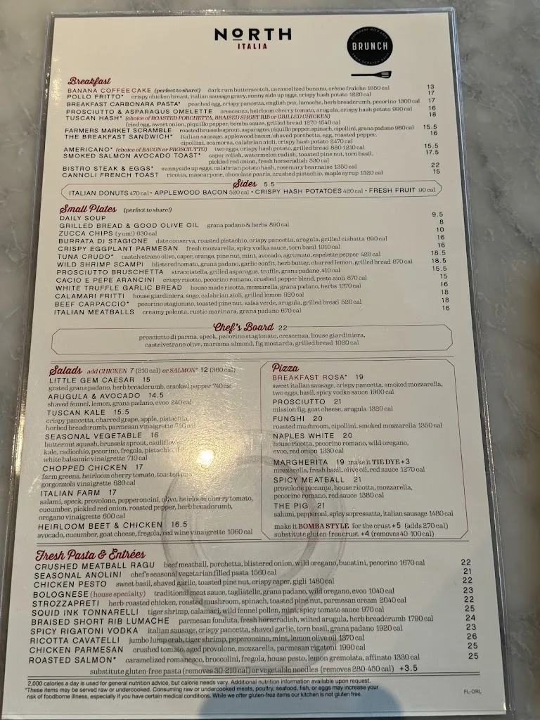 Menu_North Italia_Orlando, FL_image_old_3