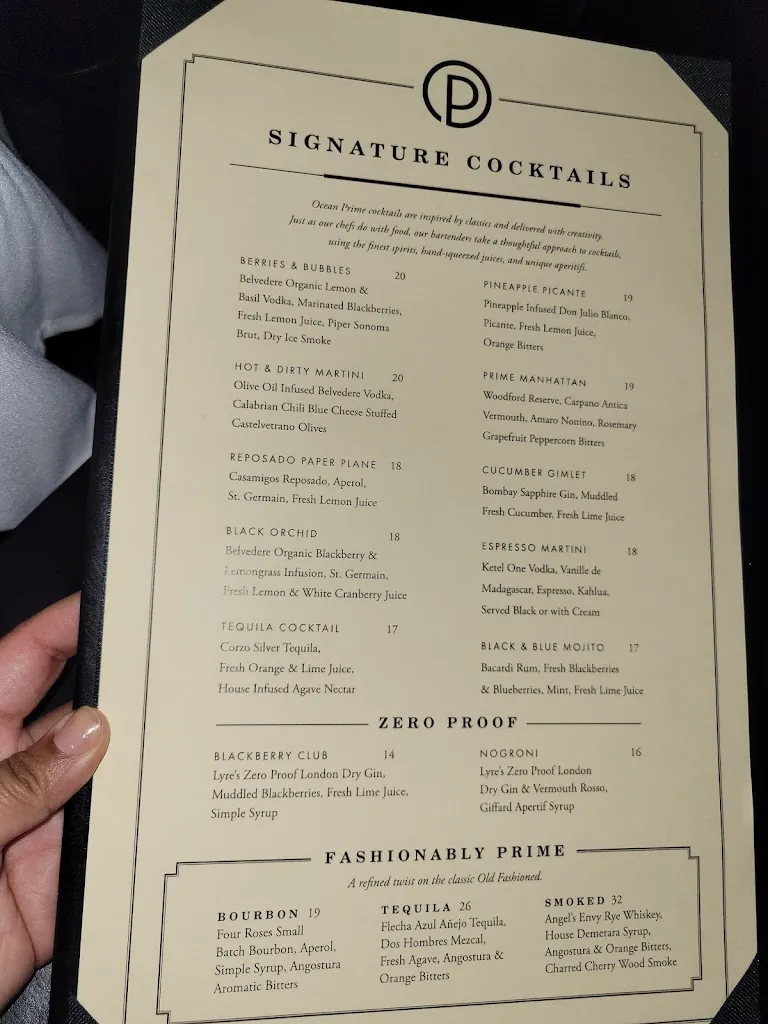 Menu_Ocean Prime_Orlando, FL_image_old_2