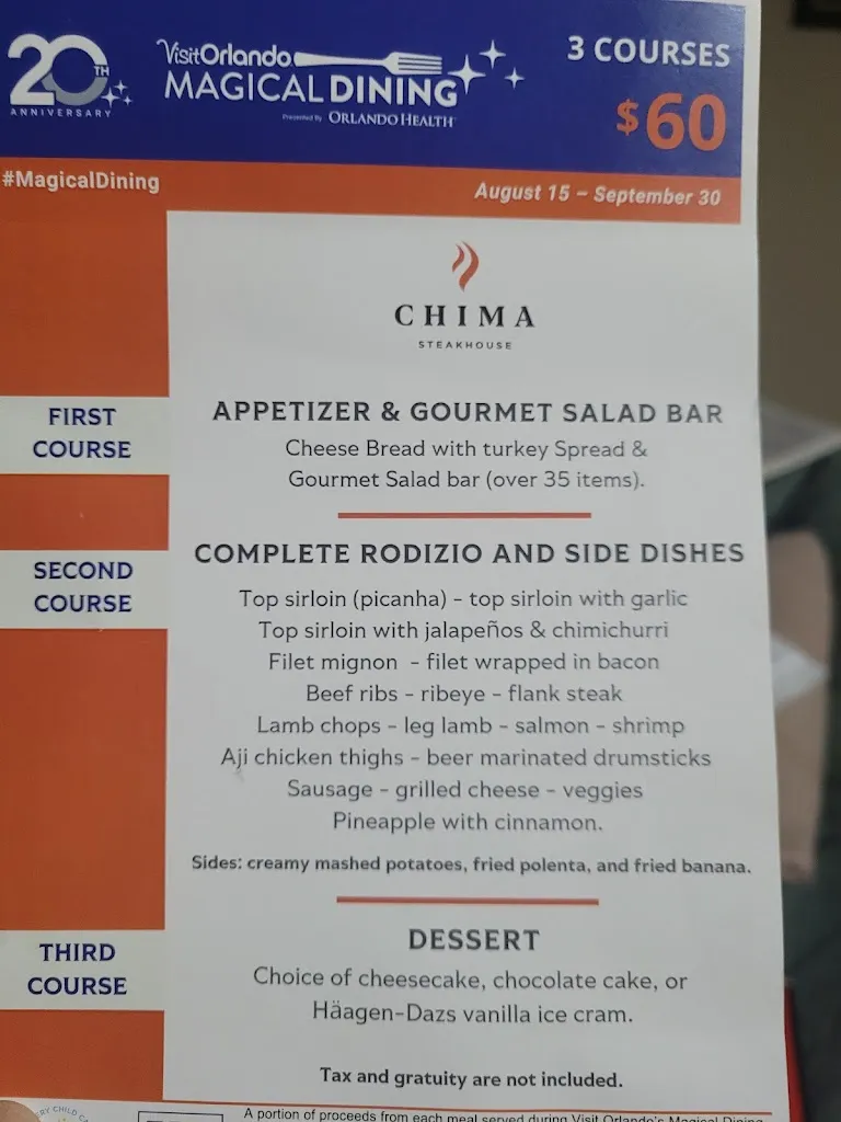 Menu_Chima Steakhouse Orlando_Orlando, FL_image_old_1