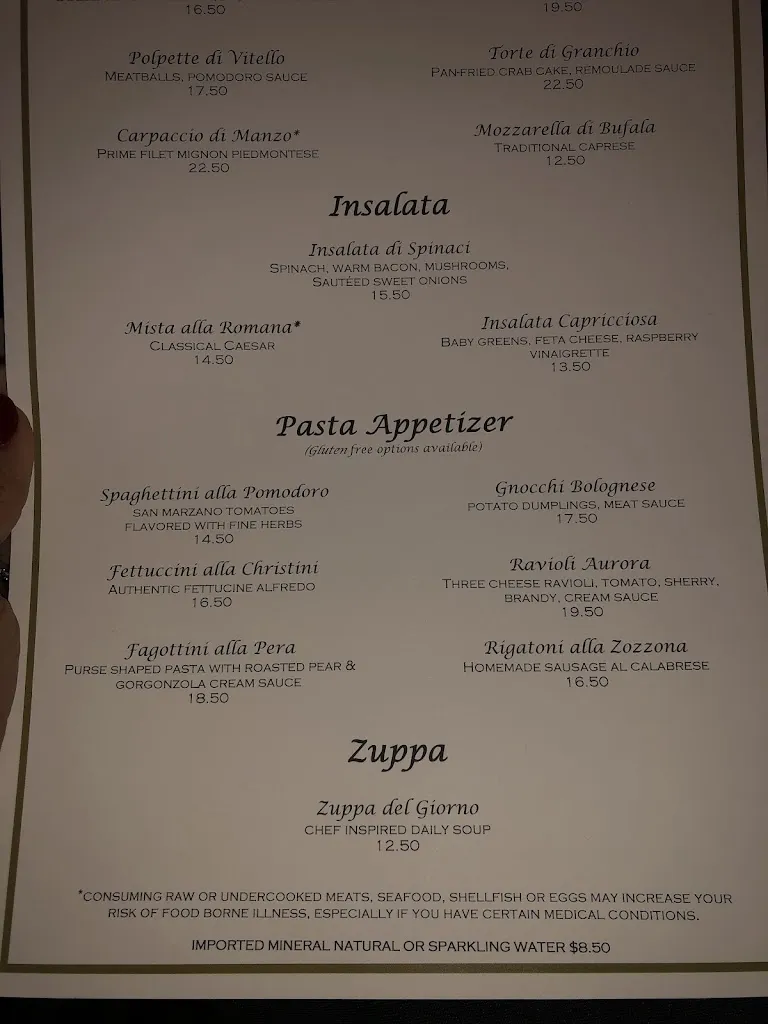 Menu_Christinis Ristorante Italiano_Orlando, FL_image_old_3