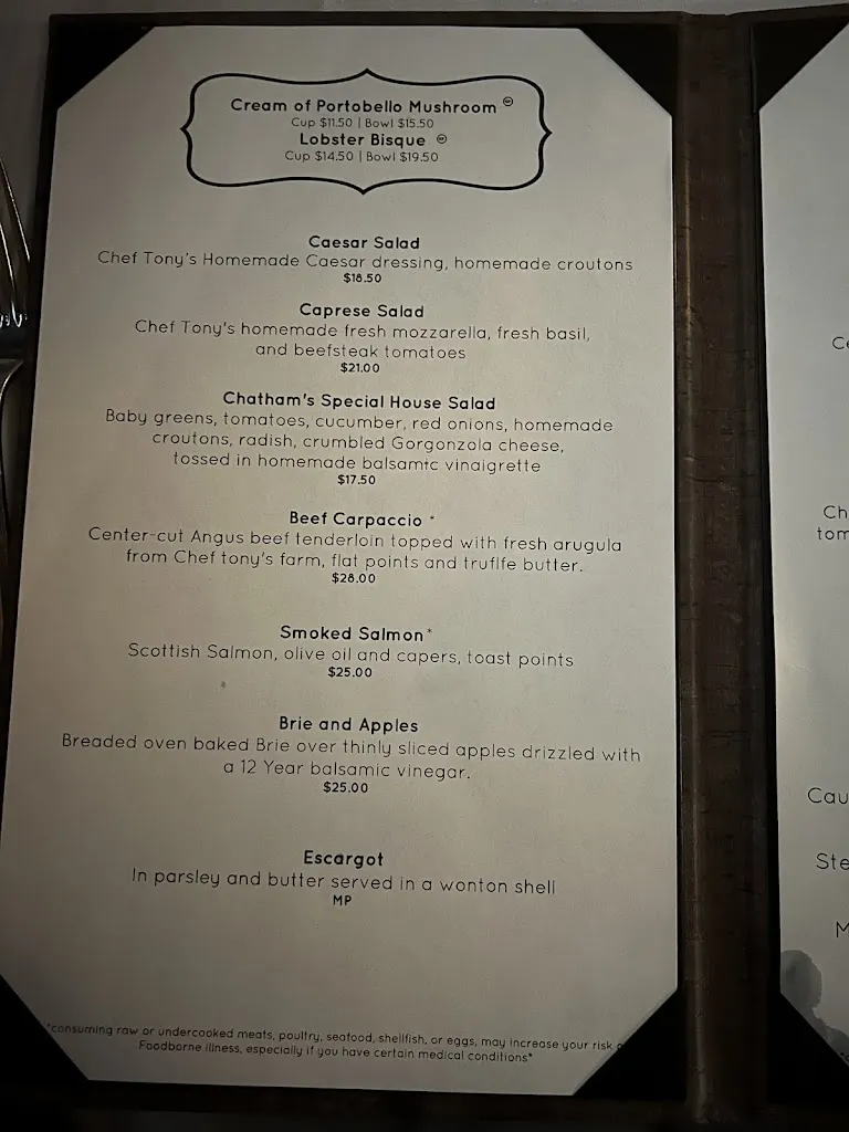 Menu_Chatham's Place Restaurant_Orlando, FL_image_old_3