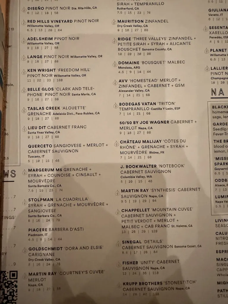 Menu_Sixty Vines_Orlando, FL_image_old_2