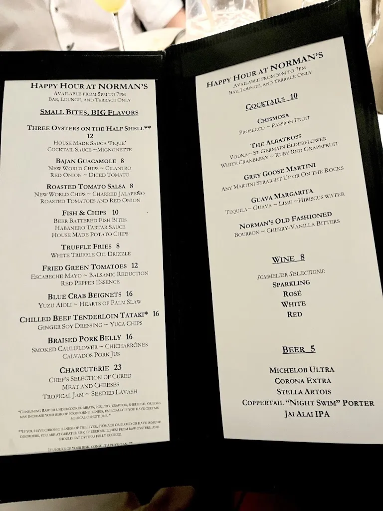 Menu_Norman's Orlando_Orlando, FL_image_old_1