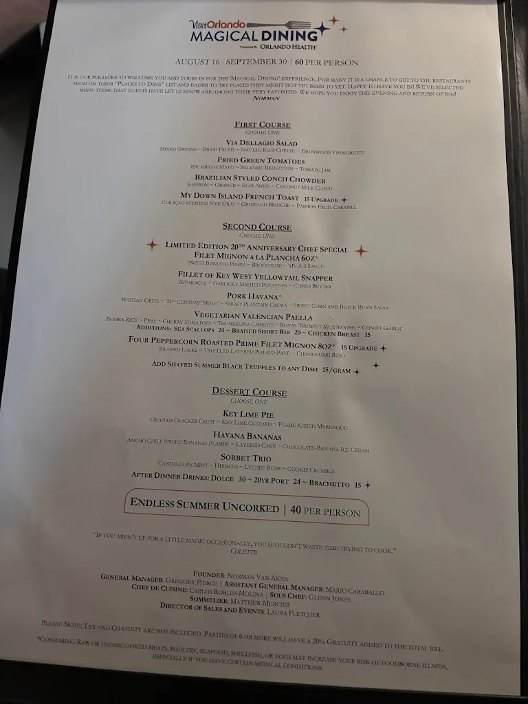 Menu_Norman's Orlando_Orlando, FL_image_old_3