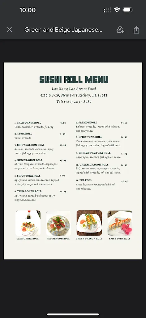 Menu_LanXang Lao Street Food_New Port Richey, FL_image_old_3