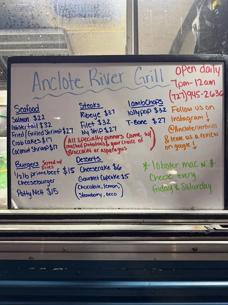 Menu_Anclote River Grill_Holiday, FL_image_old_2