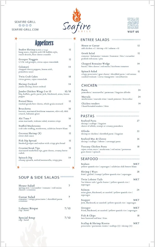 Menu_Seafire Grill_New Port Richey, FL_image_old_2