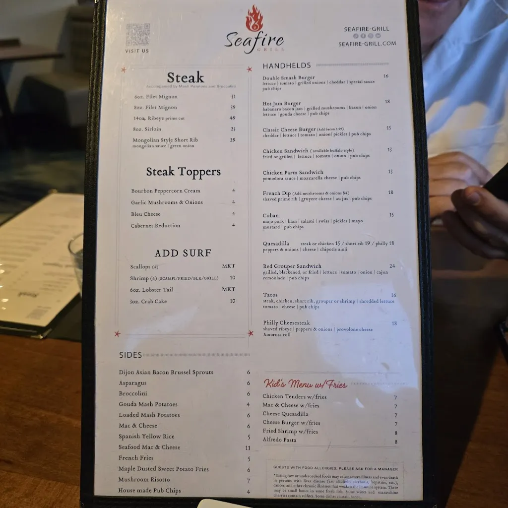Menu_Seafire Grill_New Port Richey, FL_image_old_3