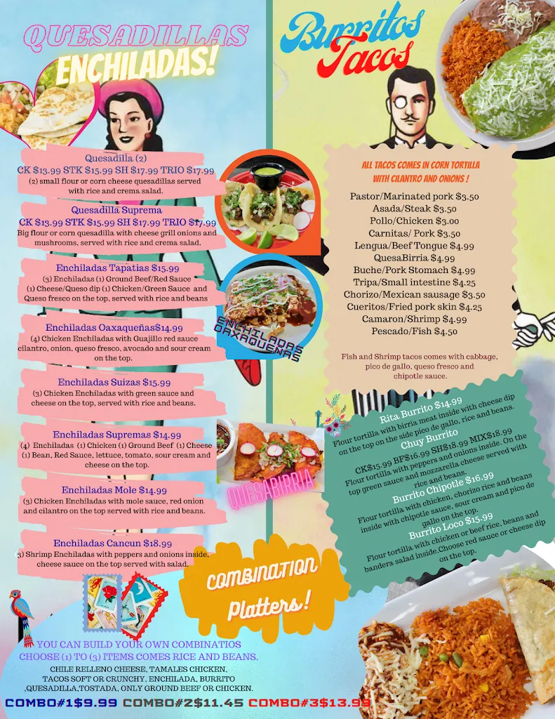 Menu_Las Perlas Mexican Restaurant_New Port Richey, FL_image_old_2