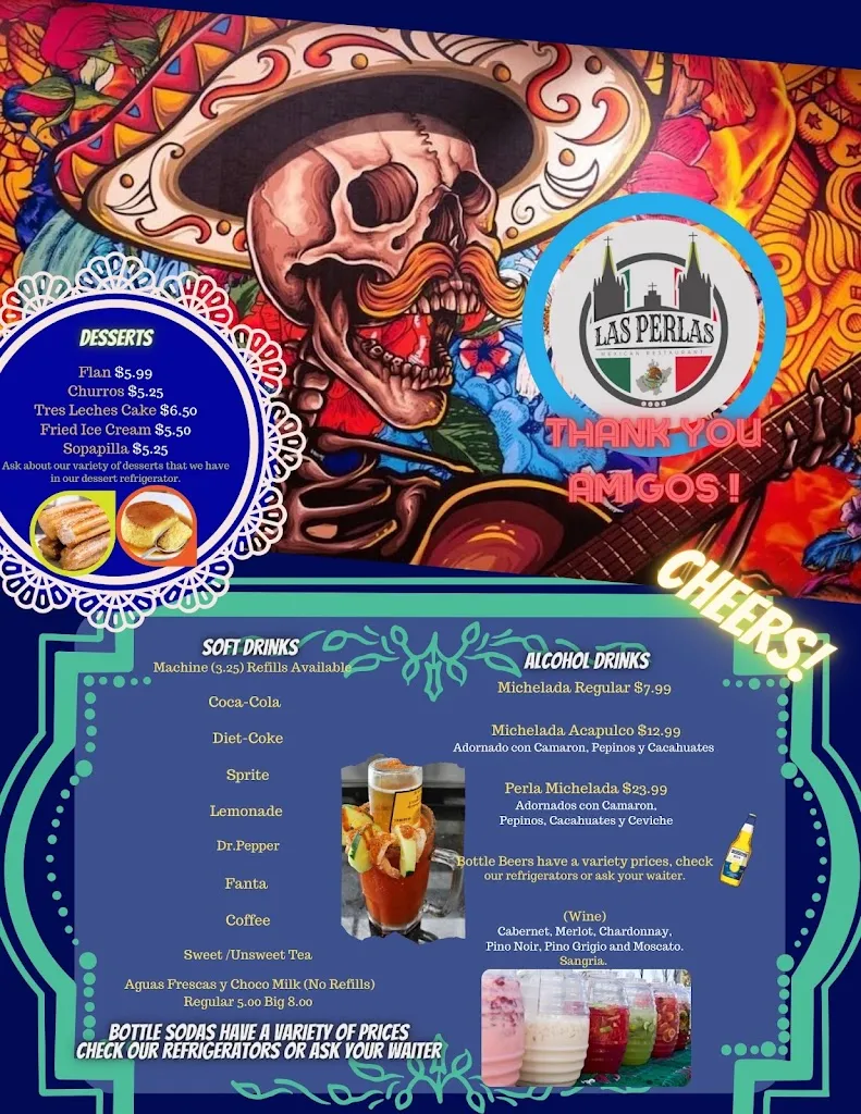 Menu_Las Perlas Mexican Restaurant_New Port Richey, FL_image_old_3