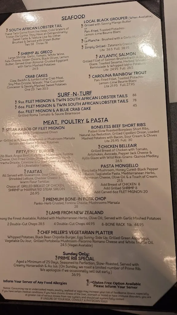 Menu_E&E Stakeout Grill_Belleair Bluffs, FL_image_old_2