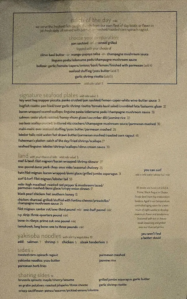 Menu_Seaweed Steaks, Seafood & Sushi_Belleair Bluffs, FL_image_old_1