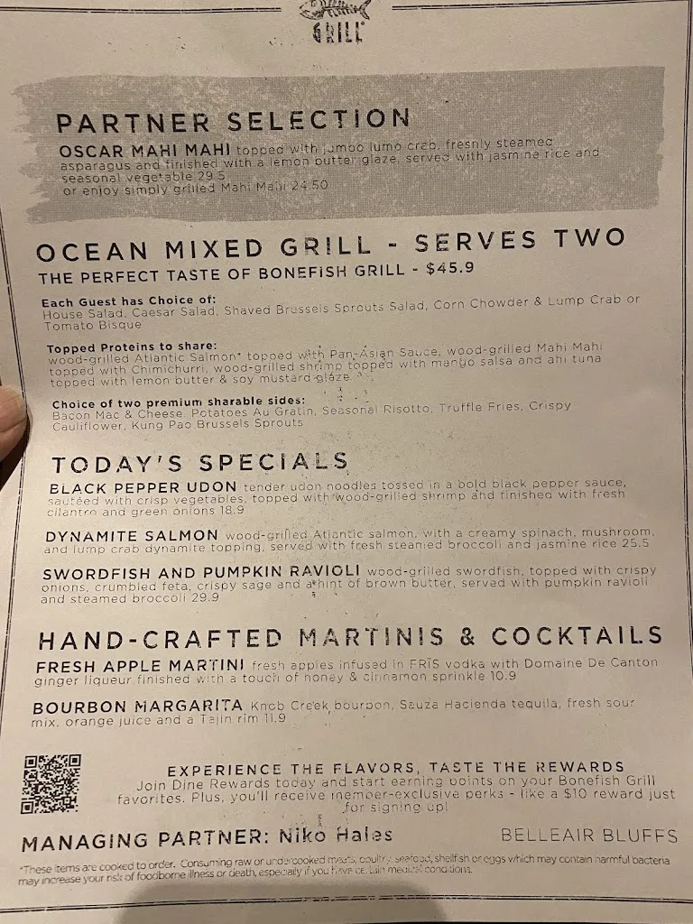 Menu_Bonefish Grill_Belleair Bluffs, FL_image_old_1